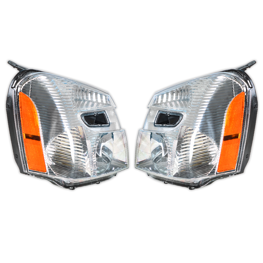 Headlight Front Pair Lamps For 2005-2009 Chevy Equinox Halogen LH+RH Chrome