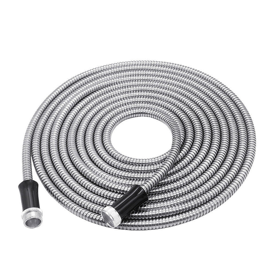 Stainless Steel Hose,Lightweight Metal Garden Flexible Water Hose,Shower Hose 25/50/75/100 FT (50)