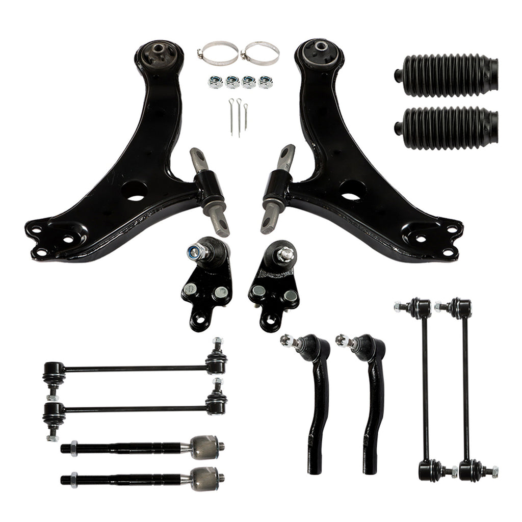 Labwork Control Arms Tie Rods Sway Bar Suspension Kit For 2007-2011 Toyota Camry