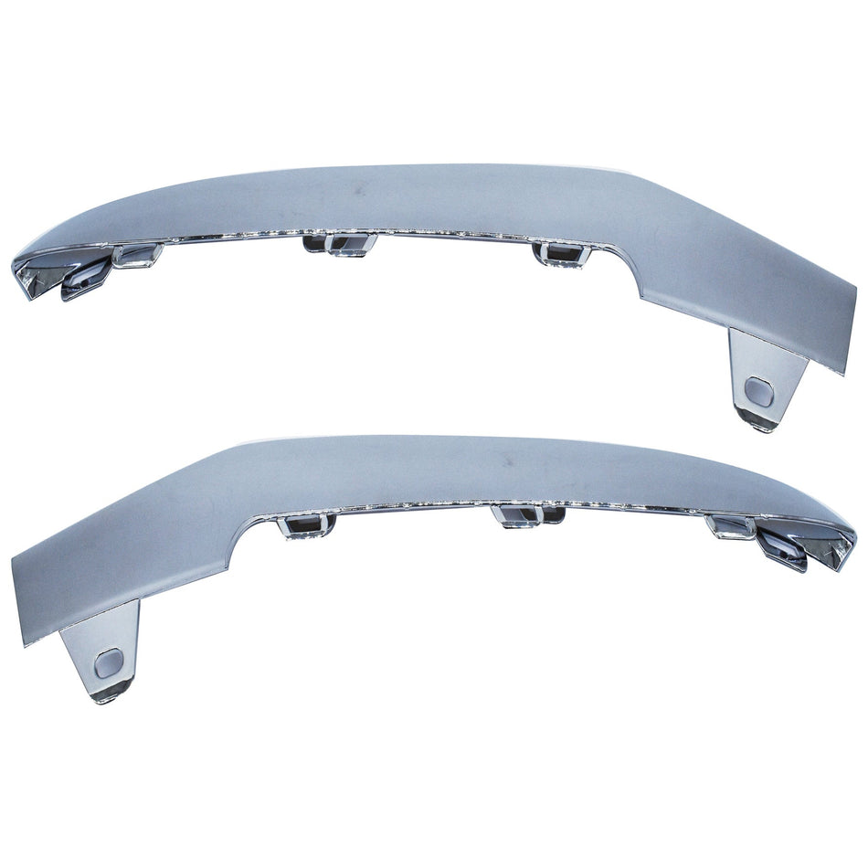 1 PAIR L&R Front Bumper Chrome Trim Molding for Mercedes W212 E350 2014-2016 US Lab Work Auto