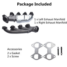 Load image into Gallery viewer, 1 Pair Left Right RH Side Exhaust Manifold &amp; Gasket Kit For Ford Truck 5.4L V8 Lab Work Auto