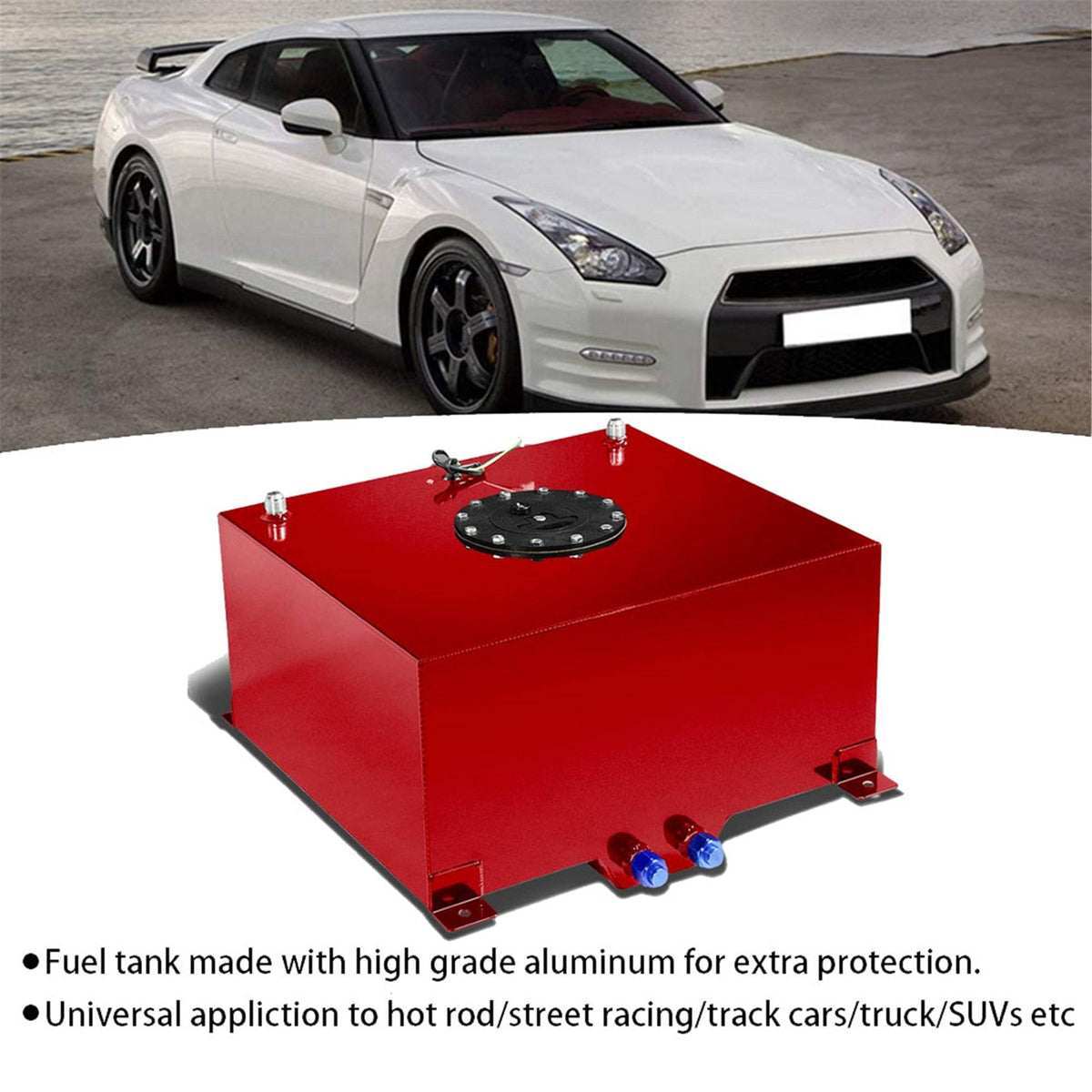 Buy 10 GALLON BLACK COATED ALUMINUM RACING/DRIFTING FUEL CELL GAS TANK Buy 10 GALLON BLACK COATED ALUMINUM RACING/DRIFTING FUEL CELL GAS TANK