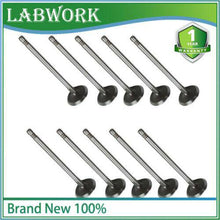 Load image into Gallery viewer, 10 Intake Valves 6mm Stem Fit for Volvo C30/70 V50/70 S40/60/70/80 XC70 9454607 Lab Work Auto