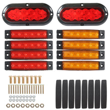 Load image into Gallery viewer, 10× LED Upgrade Rear Waterproof Red Truck Boat Trailer Marker Tail Light Kit Lab Work Auto