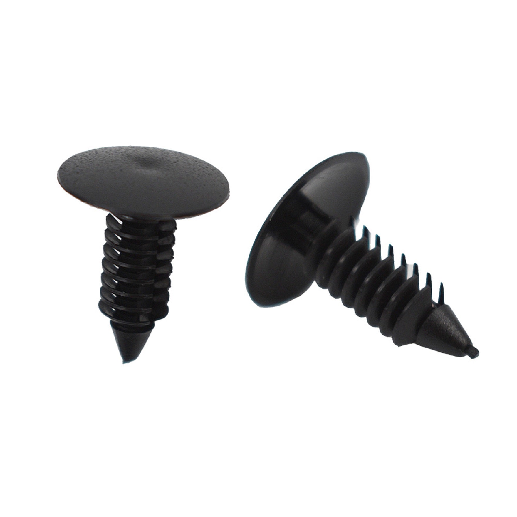 100 Pcs Black Plastic Rivets Fasteners 8mm Dia Hole for Car Auto Bumper Fender Lab Work Auto