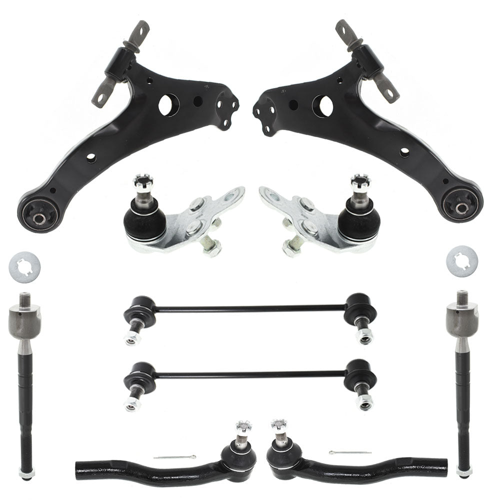 Front Lower Control Arm Suspension Kit 10pc for 07-11 Toyota Camry 2.5L 3.5L