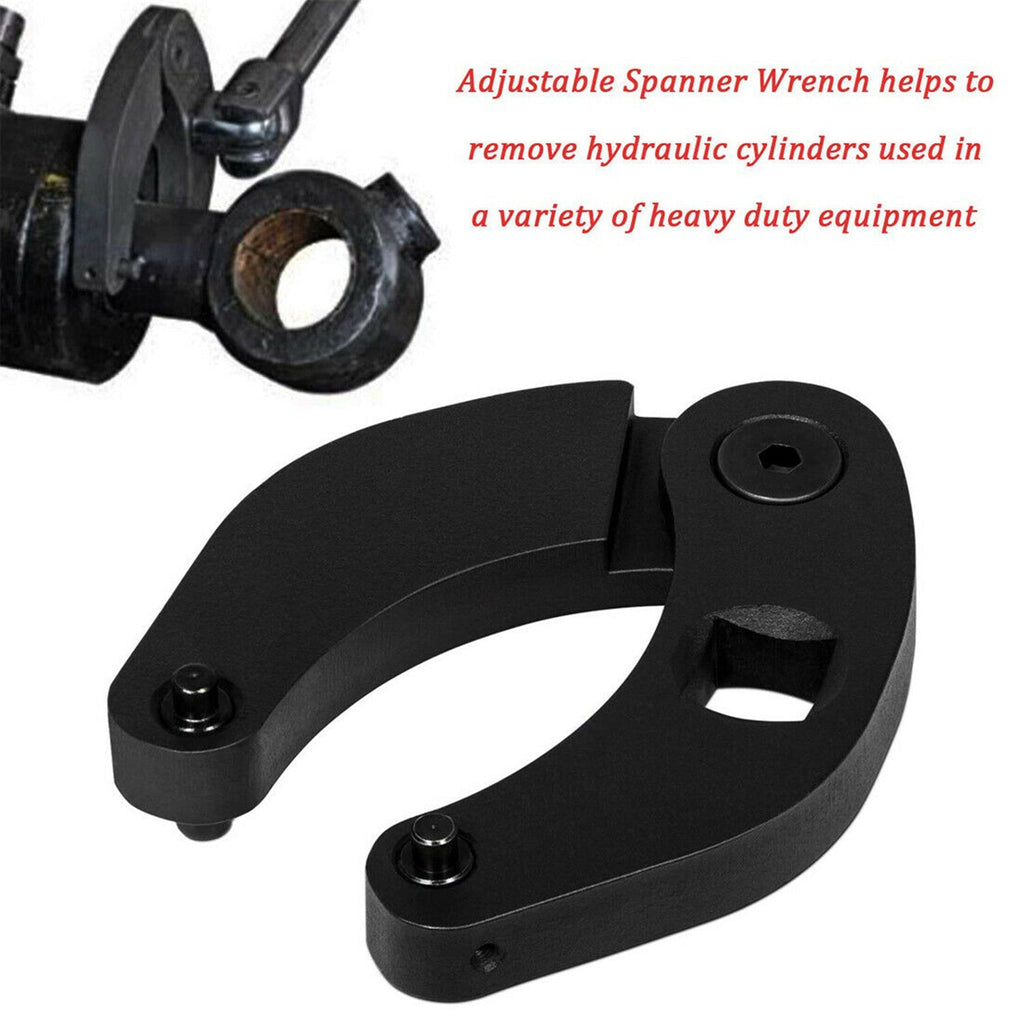 1266 Adjustable Gland Nut Spanner Wrench For Hydraulic Cylinder Farm Equipment Lab Work Auto