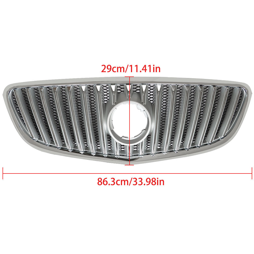 Front Bumper Cover Upper Center Grille Chorme For Buick LaCrosse 2010 - 2013