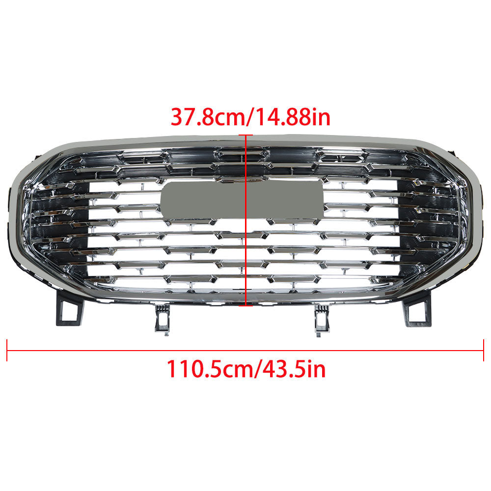 Grille Grill Bumper Front Upper Chrome Fit For 2018-2021 GMC Terrain NEW