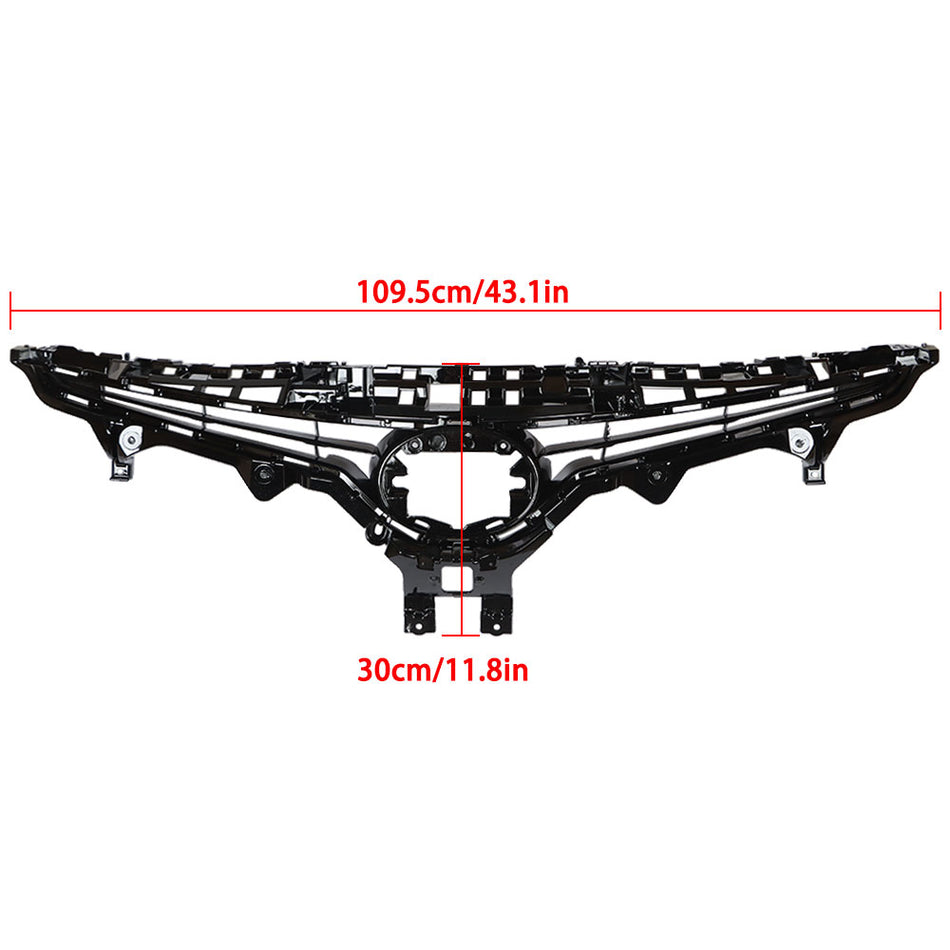 Front Bumper Upper Grille Grill For Toyota Camry Hybrid SE XSE 2018 2019