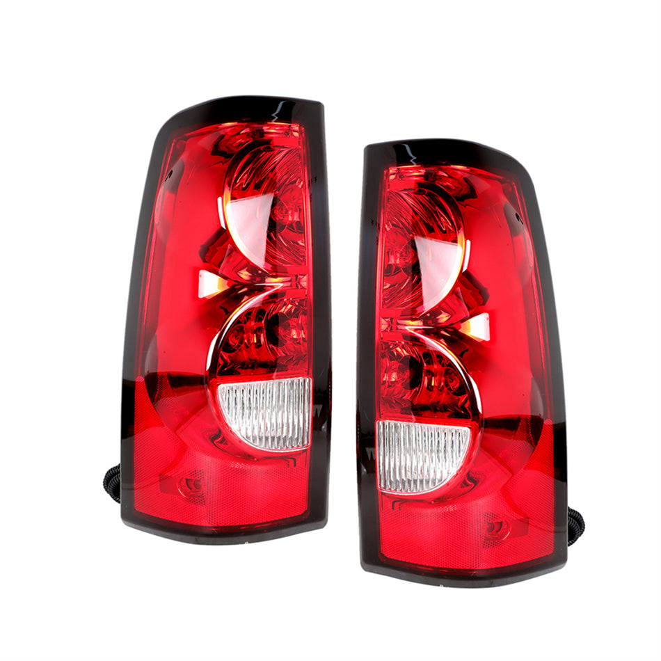 Rear Tail Lights For 2003-2006 Chevy Silverado 500 2500 3500HD Pickup Truck Rear Brake Lamps Left & Right Side w/Bulb+Harness