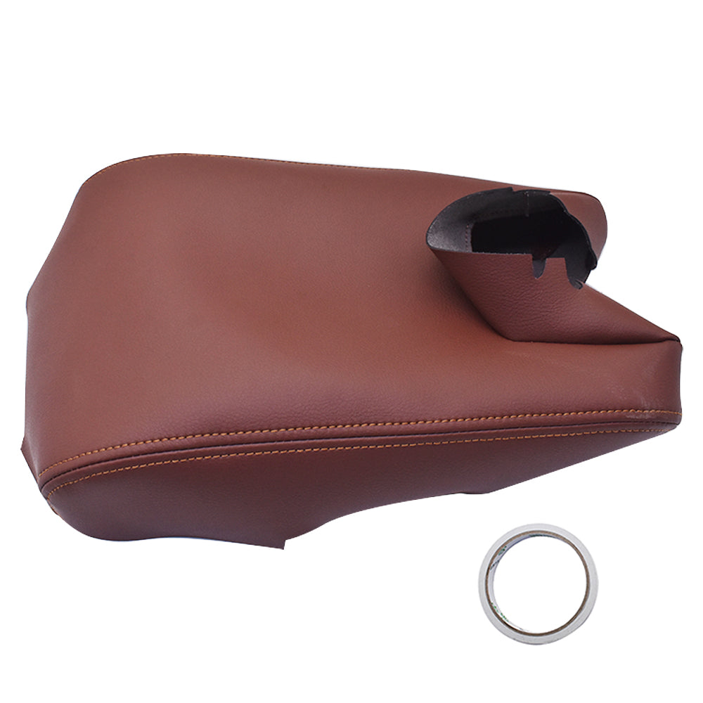 Leather Armrest Center Console Lid Cover Fit for Acura TL 2009-2012 Umber Brown