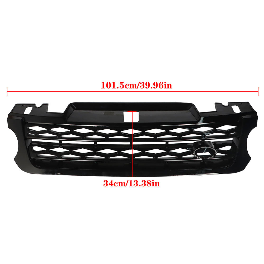 Grill Grille Bumper Replacement Upper Plastic For 2014-2017 Range Rover Sport Mesh