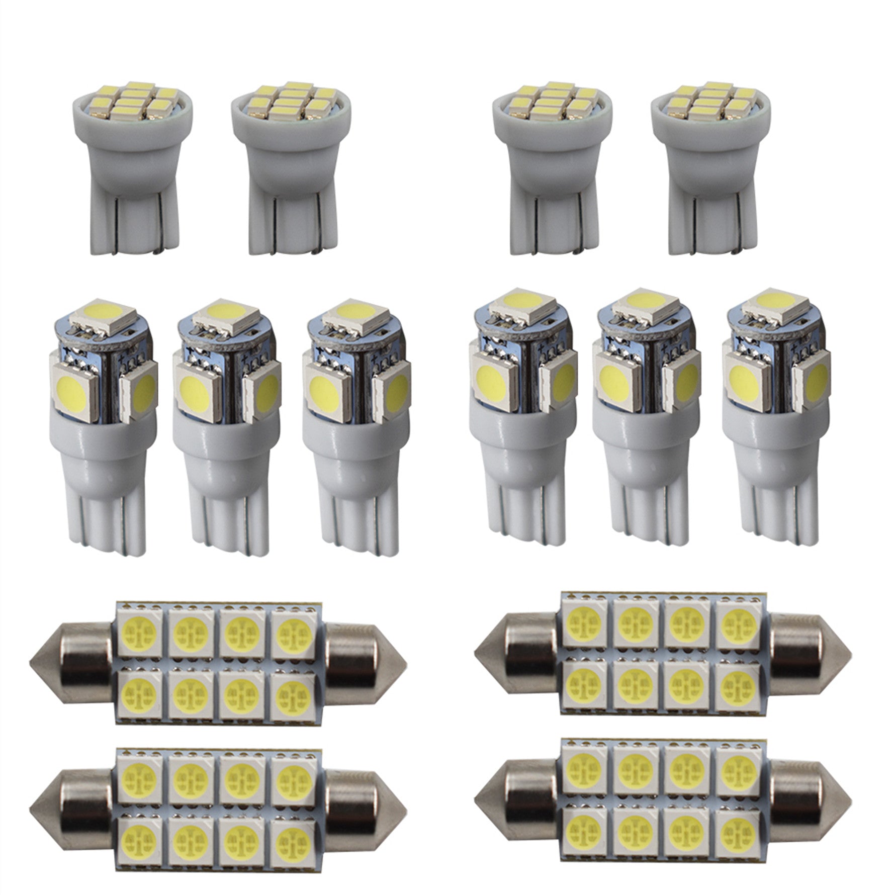 14x White LED light interior package kit For 1999-2016 Ford F250 F350 Super Duty Lab Work Auto