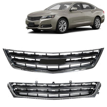 Load image into Gallery viewer, Labwork Front Grille For 2014-2020 Chevrolet Impala Black Chrome Upper Lower Plastic