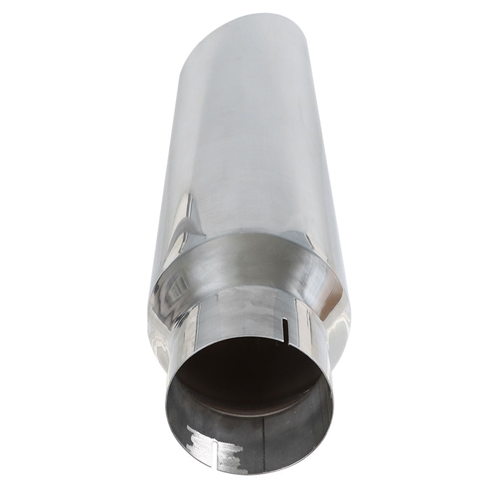 1PC Silver 5" Inlet 7"Outlet 36" Long Miter Cut Diesel Smoker Exhaust Stack Pipe Lab Work Auto 
