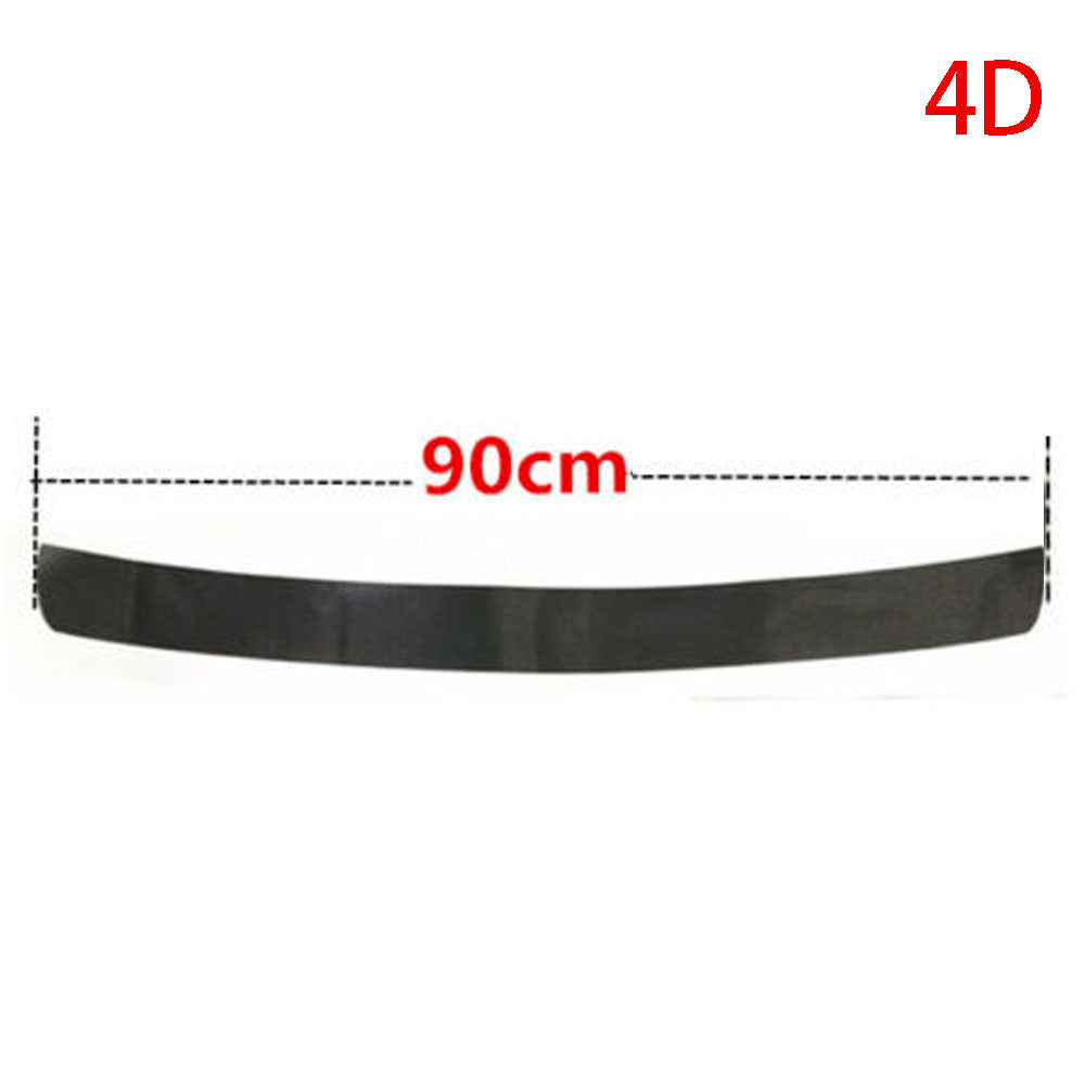 1X Accessories Carbon Fiber Car Rear Guard Bumper 4D Sticker Panel Protector New Lab Work Auto