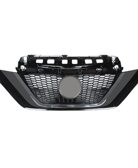 Black Mesh Grill For Nissan Versa Note 2017/2018/2019 Front Bumper Upper Grille