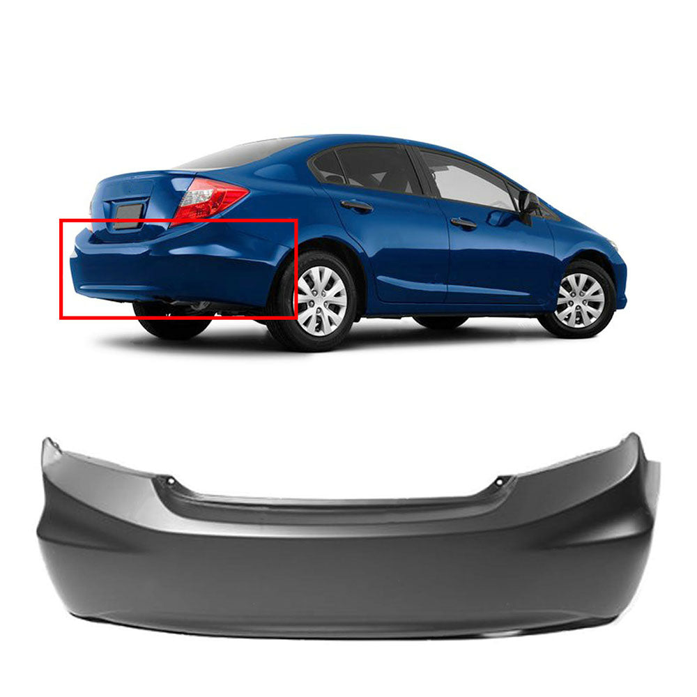 Rear Bumper Cover Rear Bumper Cover For 2012 Honda Civic Hybrid