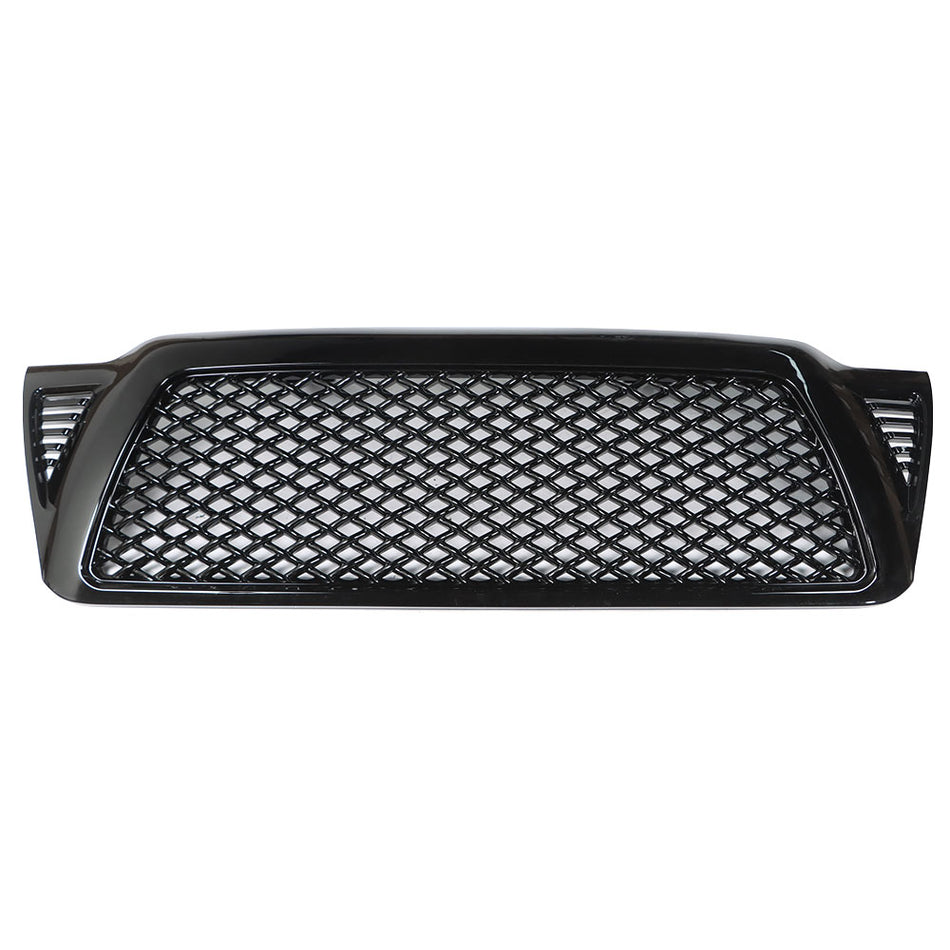 Front Upper Bumper Grille Grill Black Replacement For 2005-2011 Toyota Tacoma