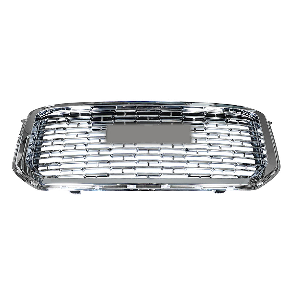 Labwork Front Plastic Grille Bumper Fit For 2015-2020 GMC Yukon Denali Silver Mesh Upper