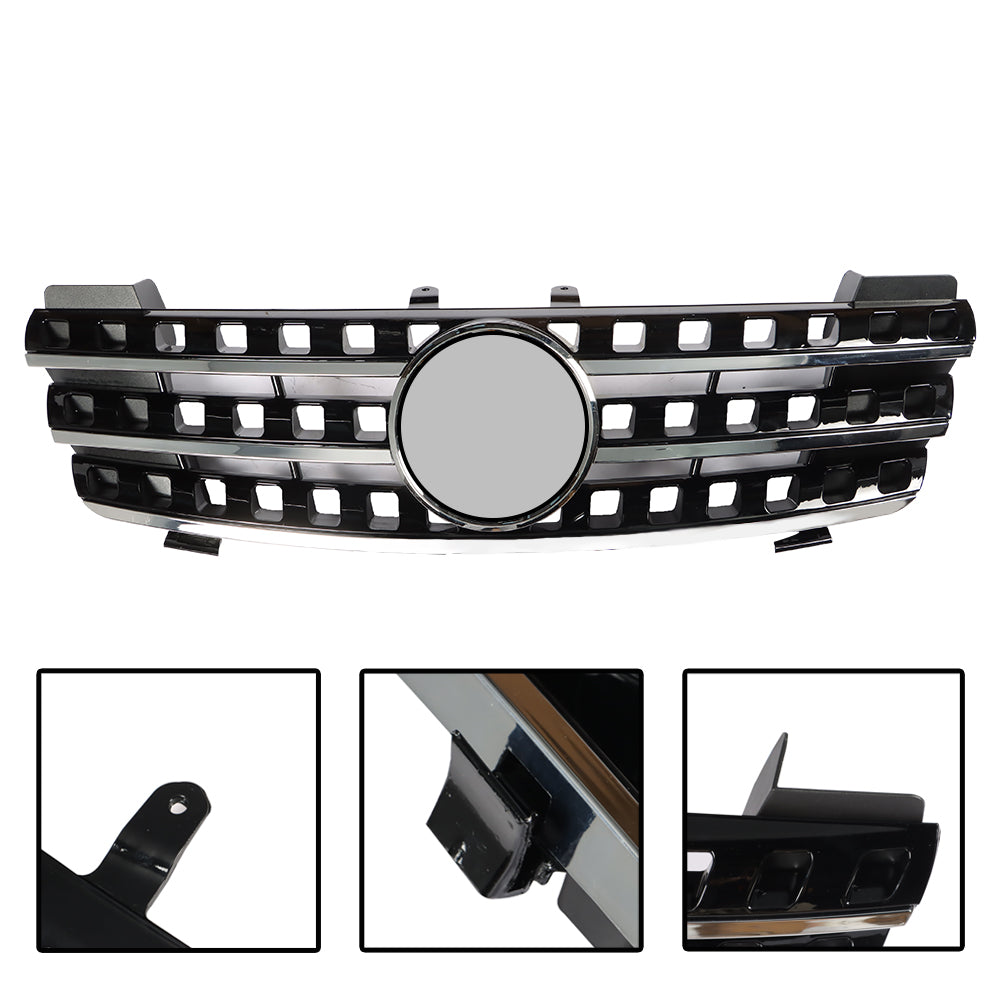 Labwork Front Bumper Grille 3Fin Grill For Mercedes Benz ML Class W164 ML320 ML350 ML550