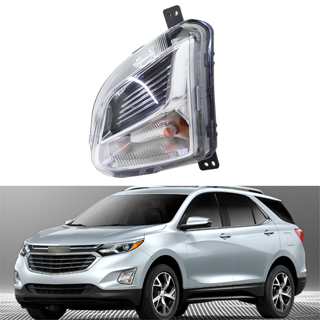 labwork Bumper Fog Light Assembly w/ Bulbs Replacement for 2018 2019 2020 Chevrolet Equinox Left Driver Side