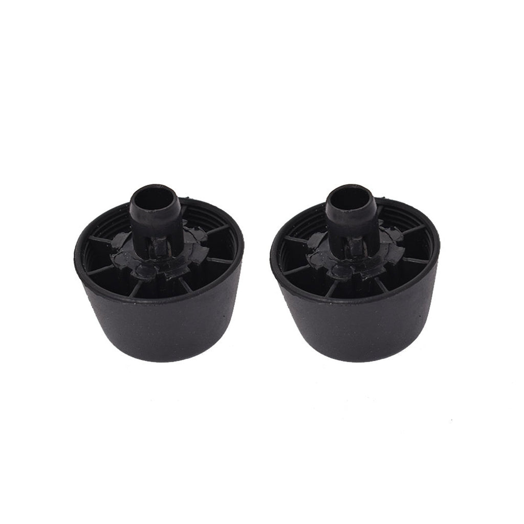 2 Black Rubber Bumper Cushion Hood Stoppers For 07-18 Jeep Wrangler Jk Body Lab Work Auto