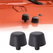 Load image into Gallery viewer, 2 Black Rubber Bumper Cushion Hood Stoppers For 07-18 Jeep Wrangler Jk Body Lab Work Auto