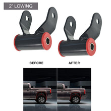 Load image into Gallery viewer, 2&quot; Drop Rear Lowering Shackles Leveling Kit For 2002-2008 Dodge Ram 1500 2WD Lab Work Auto 