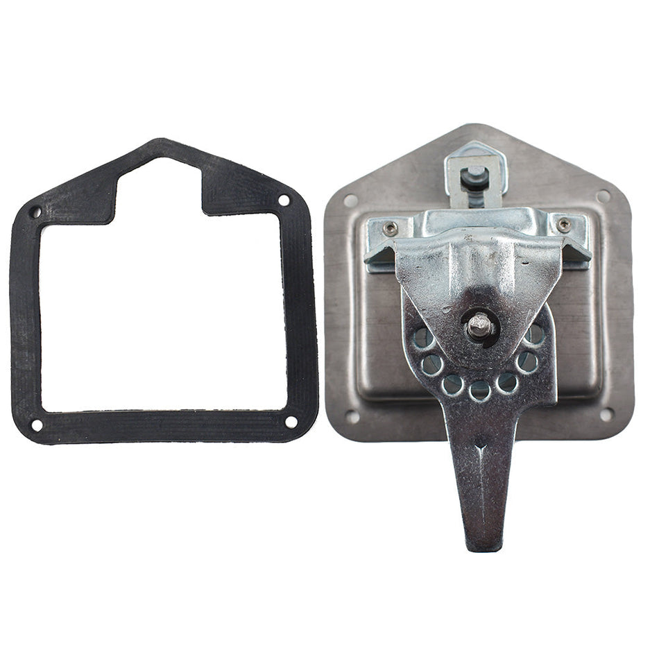 2 Trailer Door Latch T-Handle Lock Stainless Steel Keys For Camper RV Truck Tool Lab Work Auto