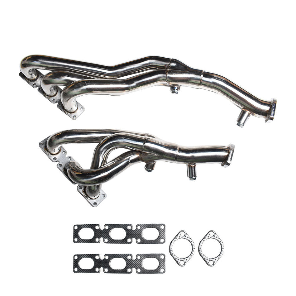 2 pcs Exhaust Manifold Headers For 2001-2006 BMW E39 E46 Z4 3.0L 2.8L 2.5L L6 Lab Work Auto