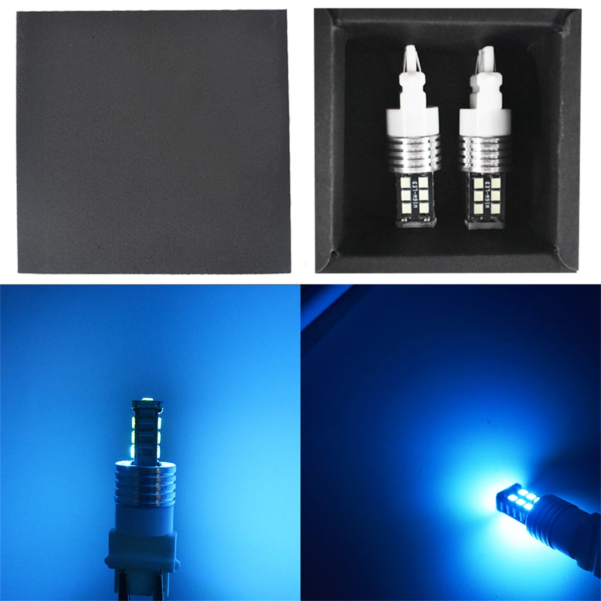 2 x High Power Ice Blue 3156 3157 15SMD Reverse Backup DRL Lights LED Bulbs NJ Lab Work Auto