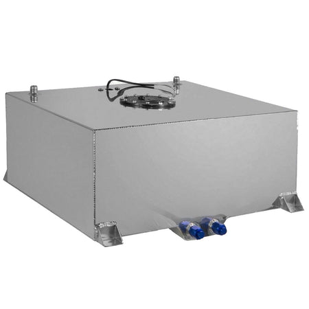 20 Gallon Lightweight Polished Aluminum Race Drift Fuel Cell Tank Level Sender Lab Work Auto