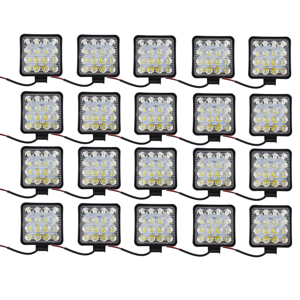 20X 12V 48W LED Work  SUV Boat Tractor /Spot Light Flood Light OffRoad Driving Lab Work Auto