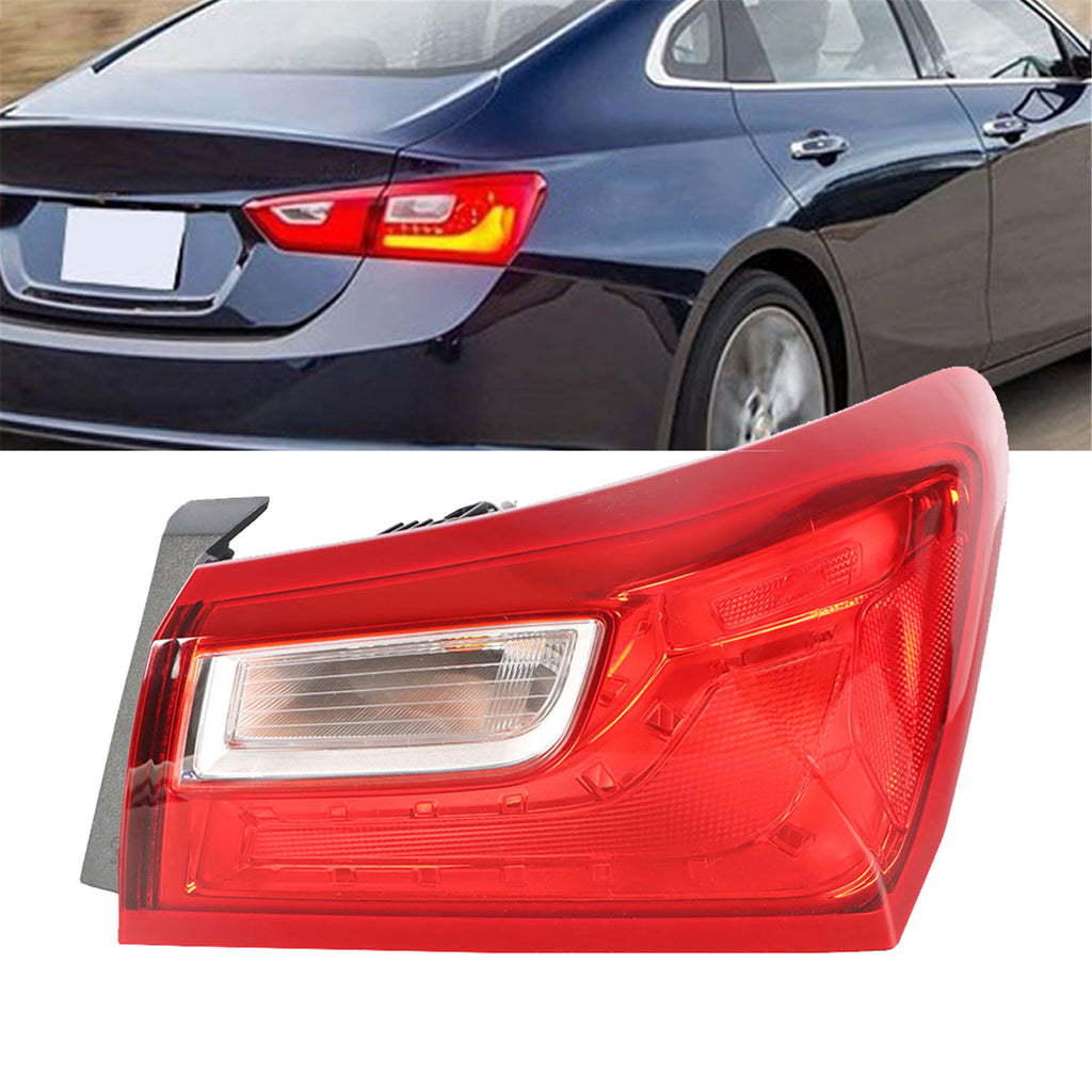 labwork RH Tail Light Replacement for 2016 2017 2018 2019 2020 Chevy Malibu Non-LED Tail Light Lamp Rear Outer Passenger Sides