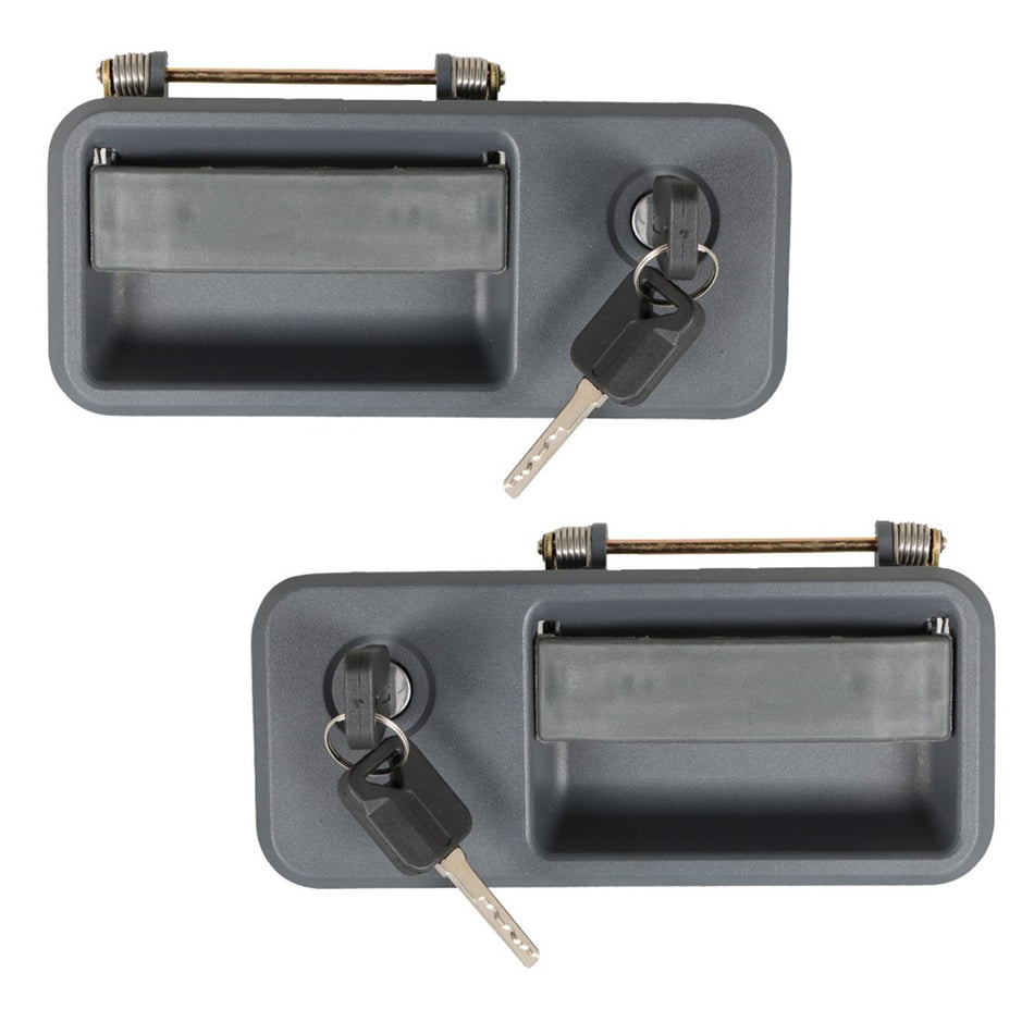 labwork 2 PCS Left and Right Front Outside Door Handle Set Replacement for Volvo VNL Truck 2004-2018 with 2 Keys RH- 20398467 LH- 20398466