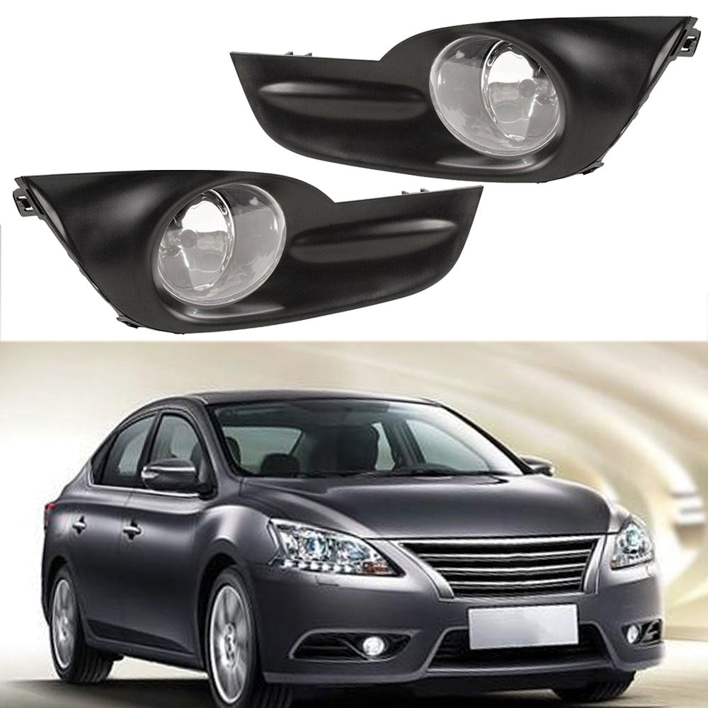 Labwork Fog Lights Kit For 2013-2015 Nissan Altima Sedan 4Dr Switch Clear