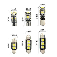 Load image into Gallery viewer, 23Pc LED White Bulb Car Light Inside Reverse Light Dome License Plate Lamp Error Lab Work Auto