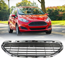 Load image into Gallery viewer, Front Bumper Upper Grille Black and Chrome Trim For 2014-2019 Ford Fiesta 4-Door