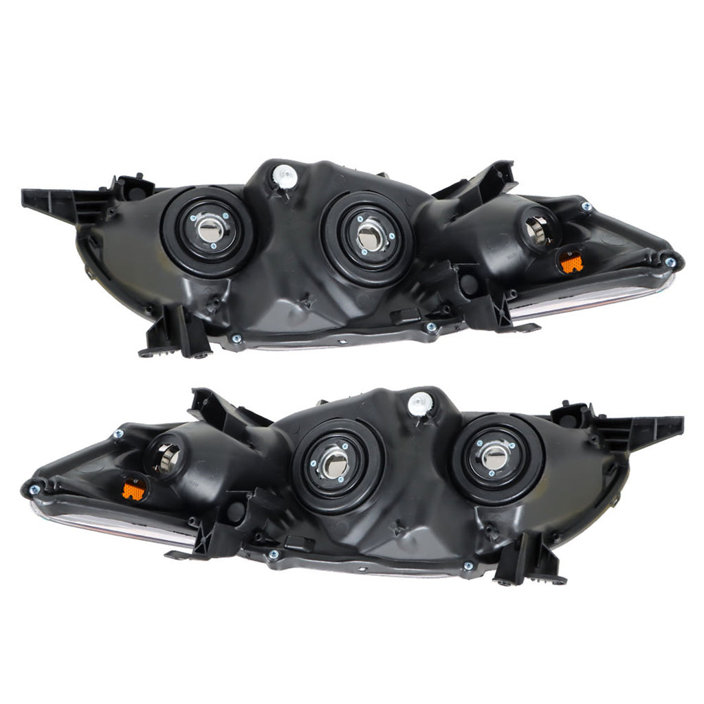 Labwork Left & Right Headlights For 2011 2012 2013 Toyota Corolla S Black Housing