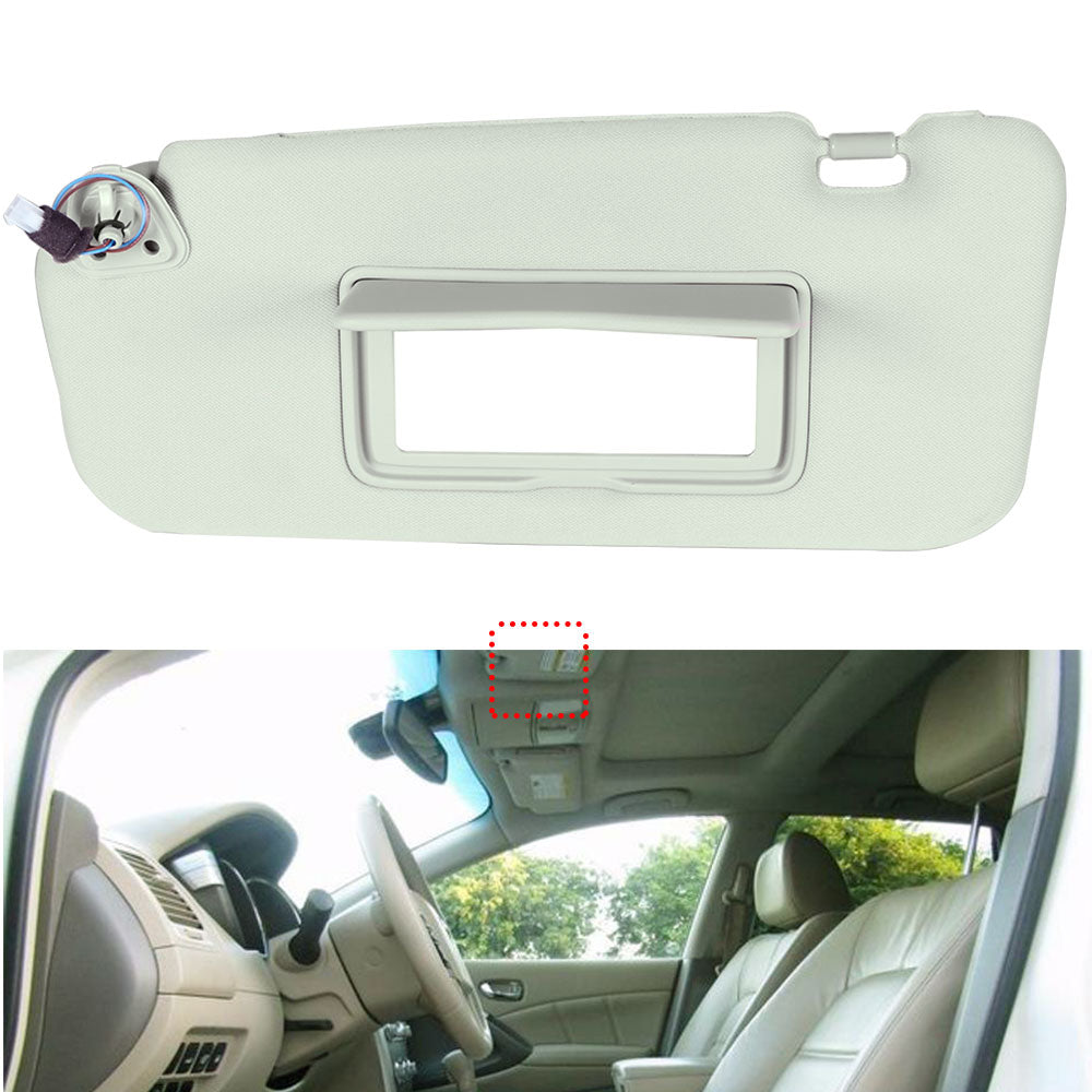 Labwork Driver Side Sun Visor For 2009-2014 Nissan Murano w/ Mirror 96401-1AA1B
