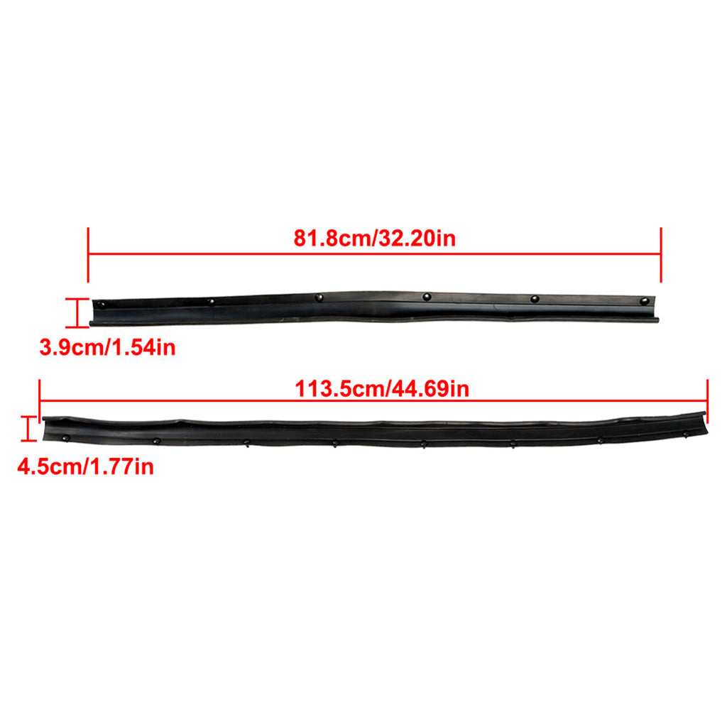 Lower Door Weatherstrip Seal 4 Pieces Kit Front & Rear for 1999-2017 F-250 F-350 F-450 Super Duty F650 F750