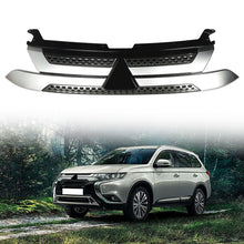 Load image into Gallery viewer, Front Upper Grille For 2019-2020 Mitsubishi Outlander Black &amp; Silver Plastic