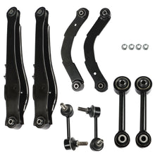 Load image into Gallery viewer, labwork 8PC Upper Lower Control Lateral Toe Arms Sway Bar Links Rear Suspension Kit