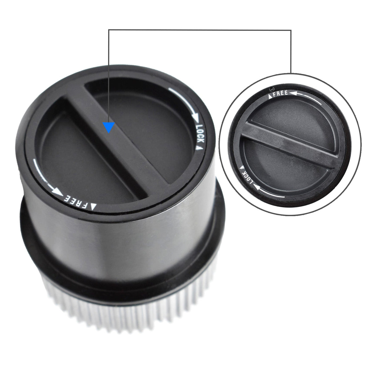 2X 4WD Manual Locking Front Wheel Hubs For 1999-2004 Ford Super Duty Excursion Lab Work Auto