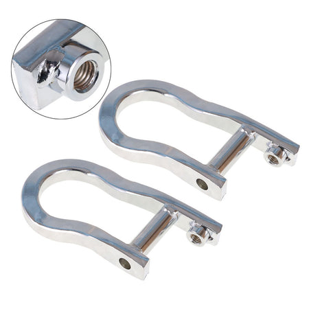 2X For 2007-2019 Chevrolet Silverado Sierra 1500 Chrome Tow Hooks 07-19 84072462 Lab Work Auto