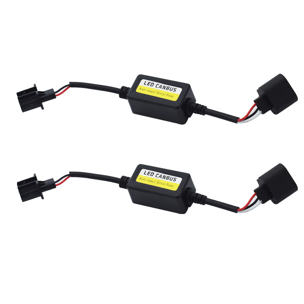 2X Headlight H13 9008 LED Kit Canbus Decoder Anti-Flicker Resistor Relay Adapter Lab Work Auto