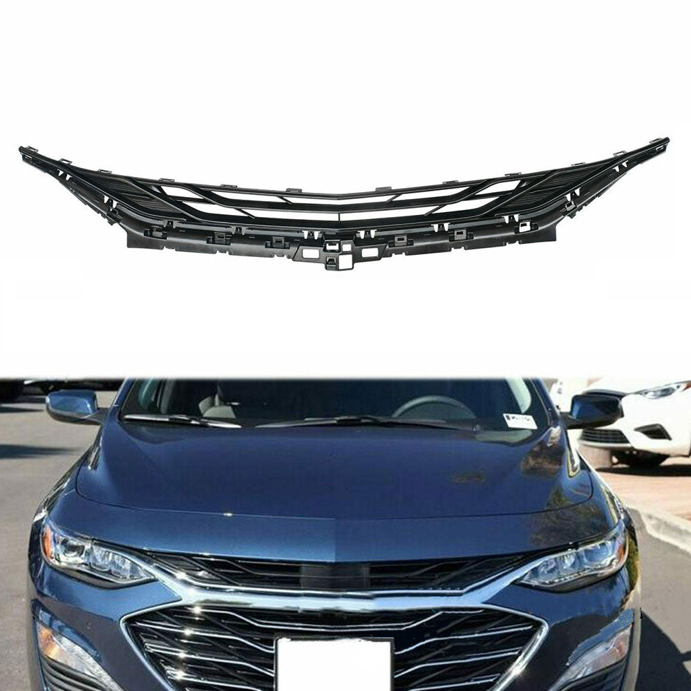 Fit For Chevrolet Malibu 2019 2020 Front Upper Grill Grille Gloss Black