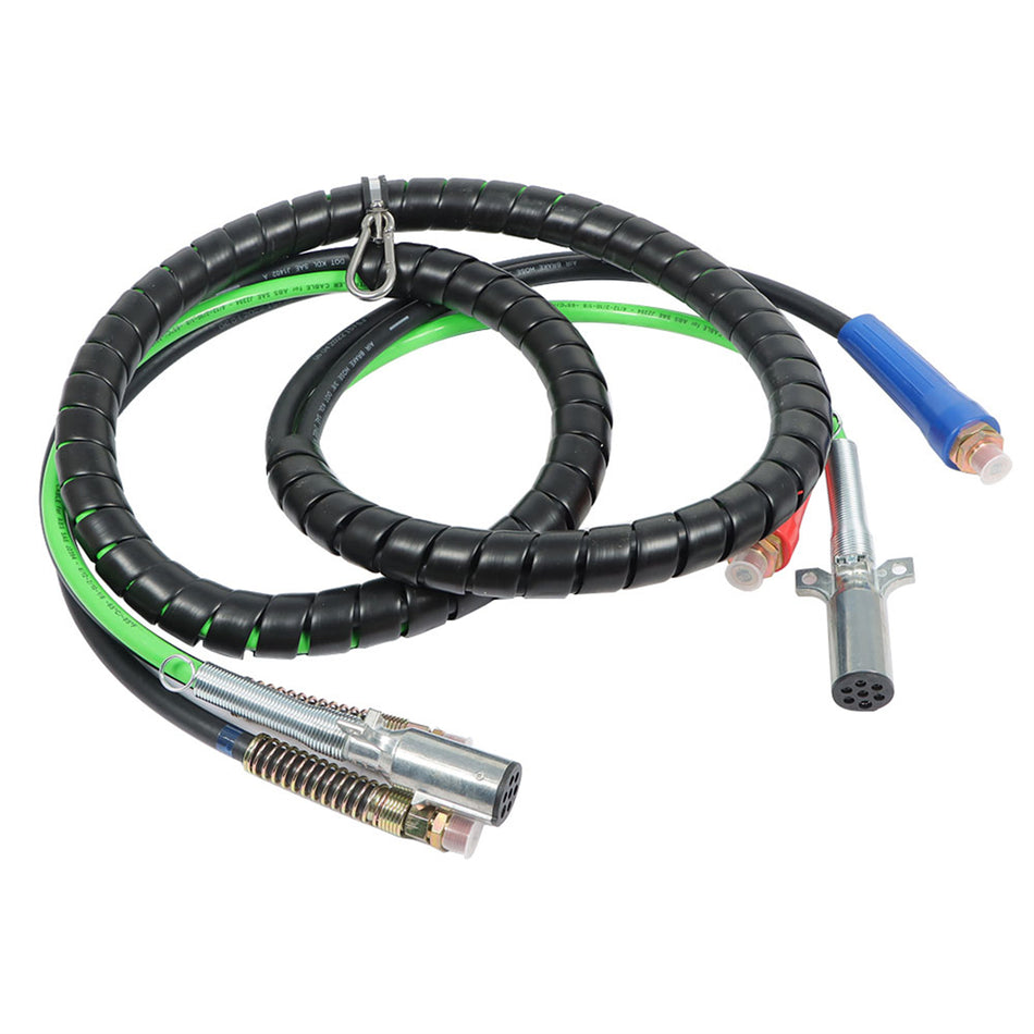 labwork 3-in-1 Wrap Set Air Line Hose Assemblies 12FT Replacement for Semi Truck Tractor Trailer